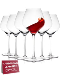 Gusto Nostro verre face montrant clarté et silhouette idéale pour présentation