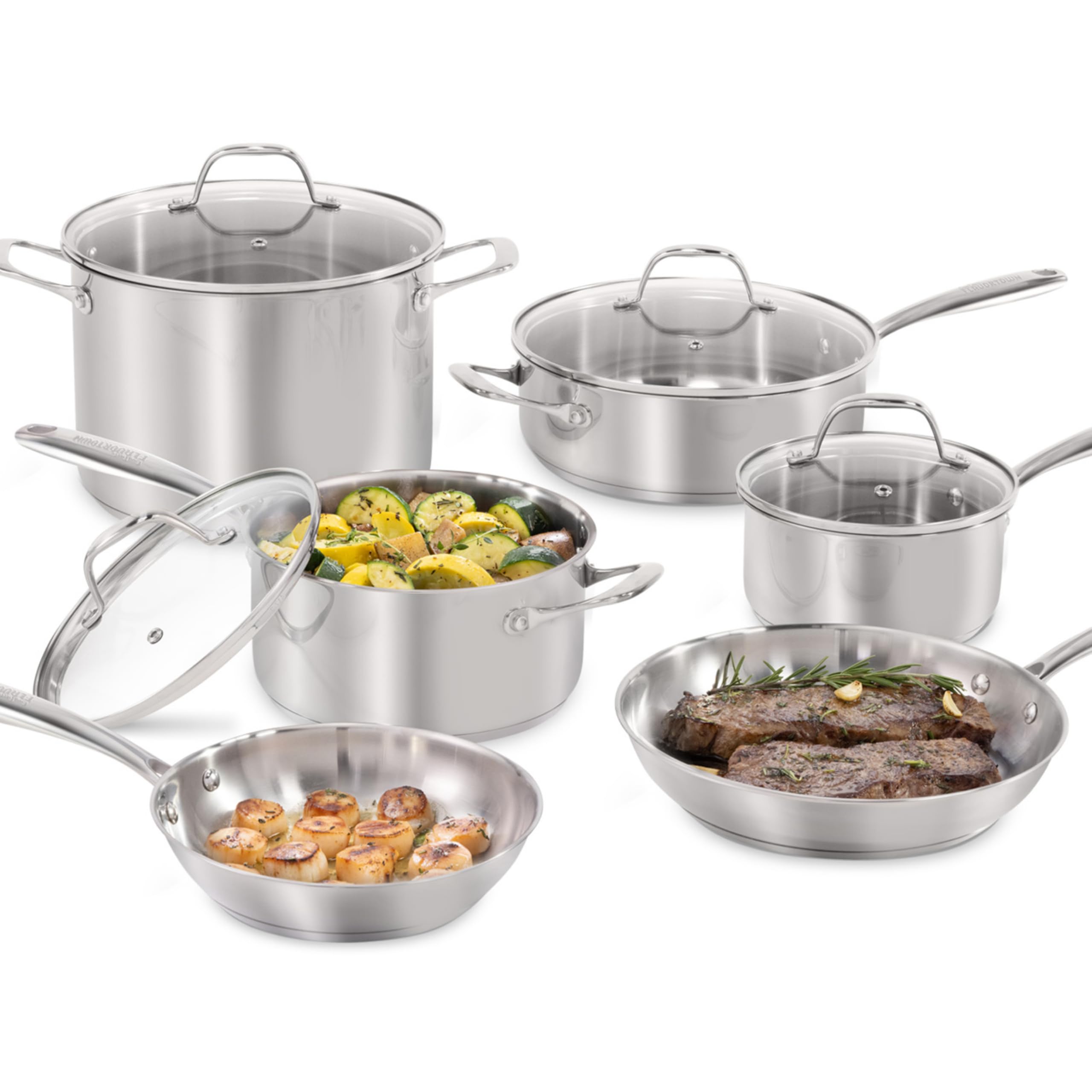 Guy Fieri's Flavortown ensemble face avant montrant présence acier inox durable