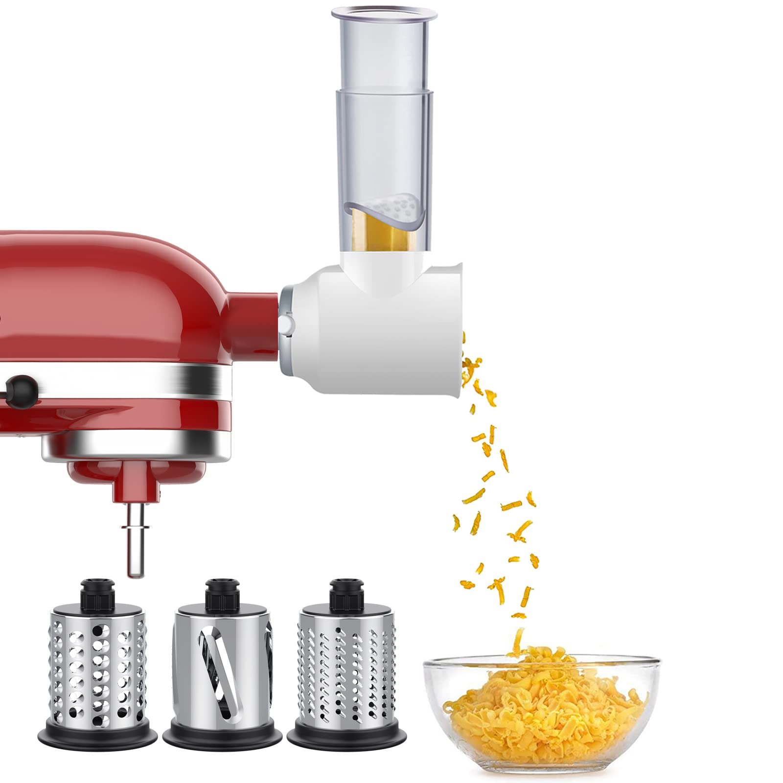 GVODE accessoire face avant fixé sur robot KitchenAid pour gain de temps