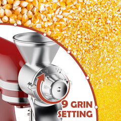 GVODE en usage sur KitchenAid préparant farine fraîche maison
