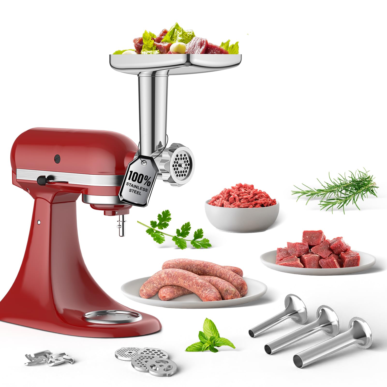 GVODE hachoir face avant montrant la compatibilité KitchenAid et facilité d’installation