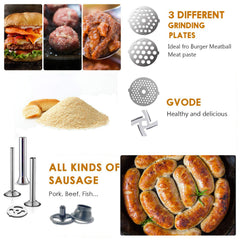 GVODE trois tubes à saucisse montrant possibilités de diamètres variés