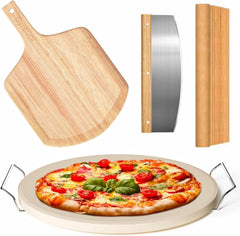Gyreuni pierre à pizza face avant montrant surface et taille, cuisson homogène