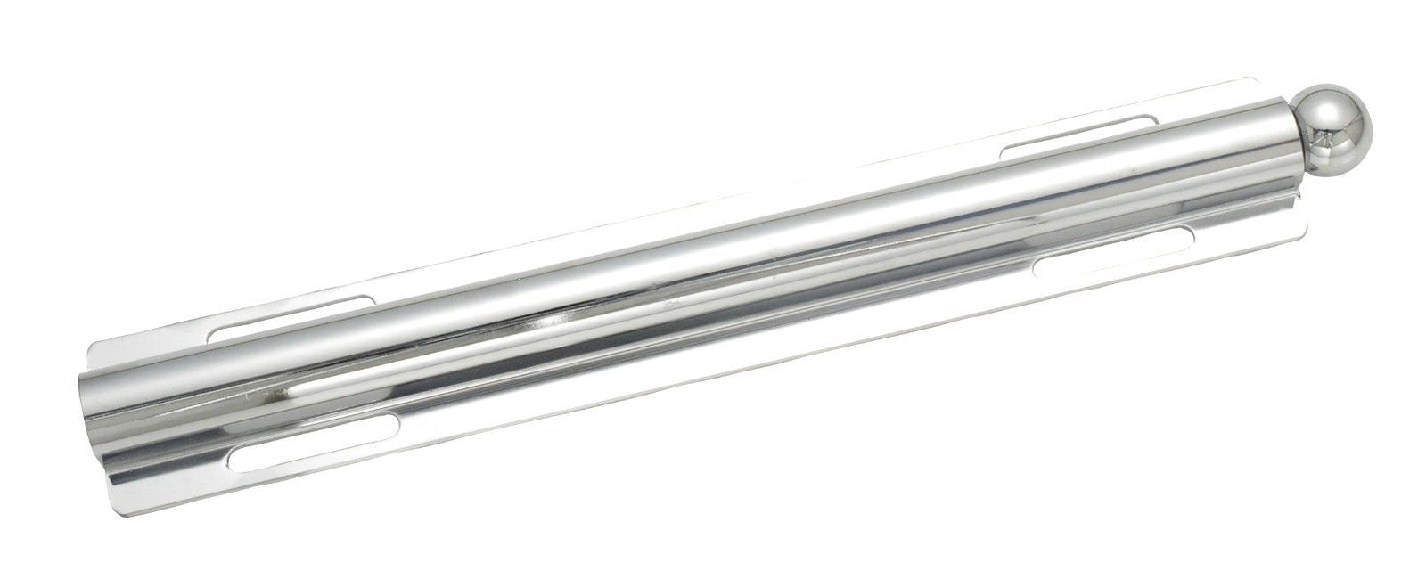 H. Bowes tige valet 12" vue face, finition chrome poli, rangement instantané