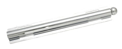 H. Bowes tige valet 12" vue face, finition chrome poli, rangement instantané