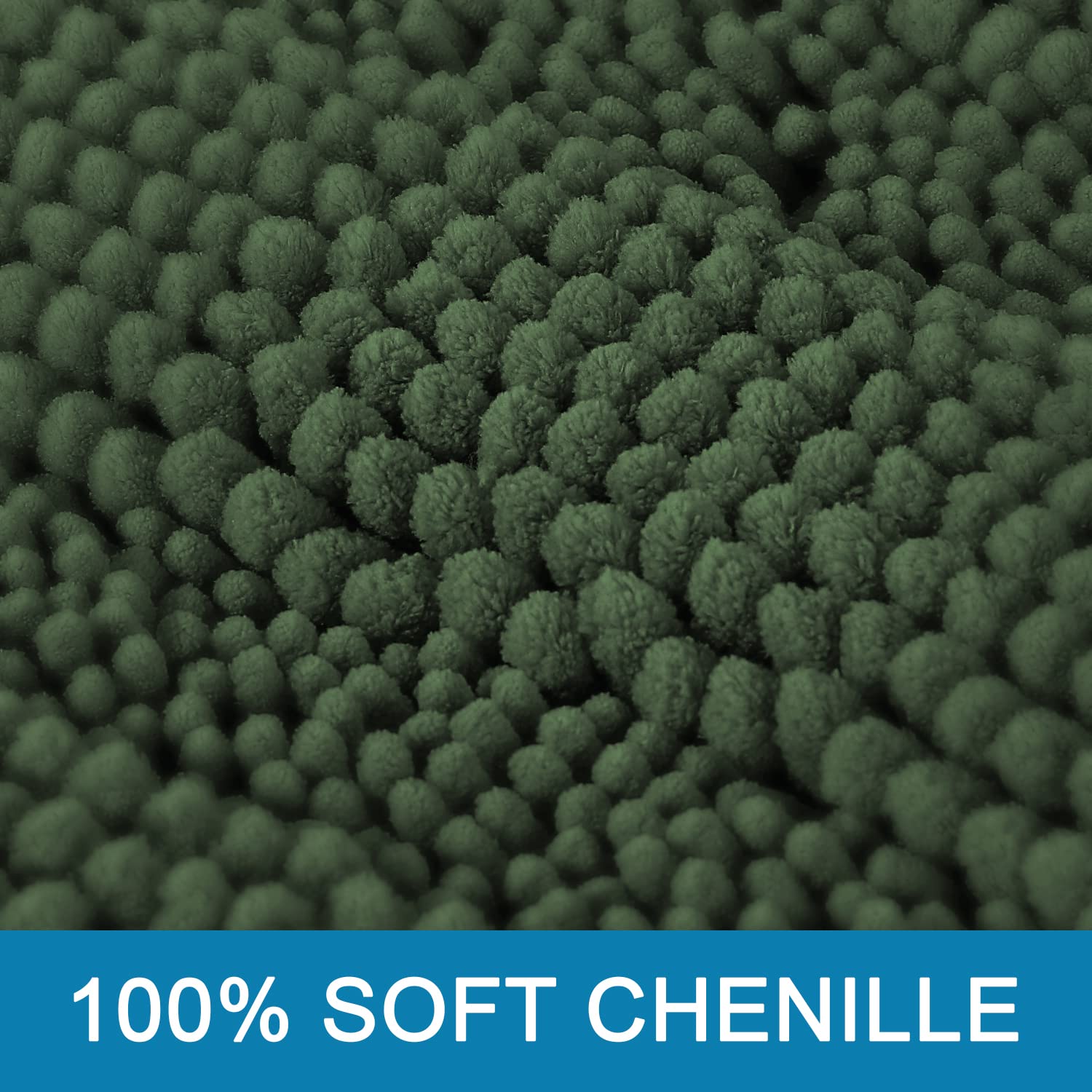 H.VERSAILTEX gros plan chenille dense illustrant douceur et absorption