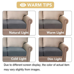 H.VERSAILTEX housse en usage sur canapé donnant confort et protection