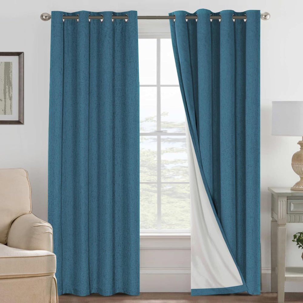 H.VERSAILTEX rideau face avant bleu saphir montrant style et occultation