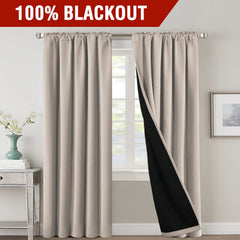 H.VERSAILTEX gros plan doublure noire offrant occultation et blocage UV