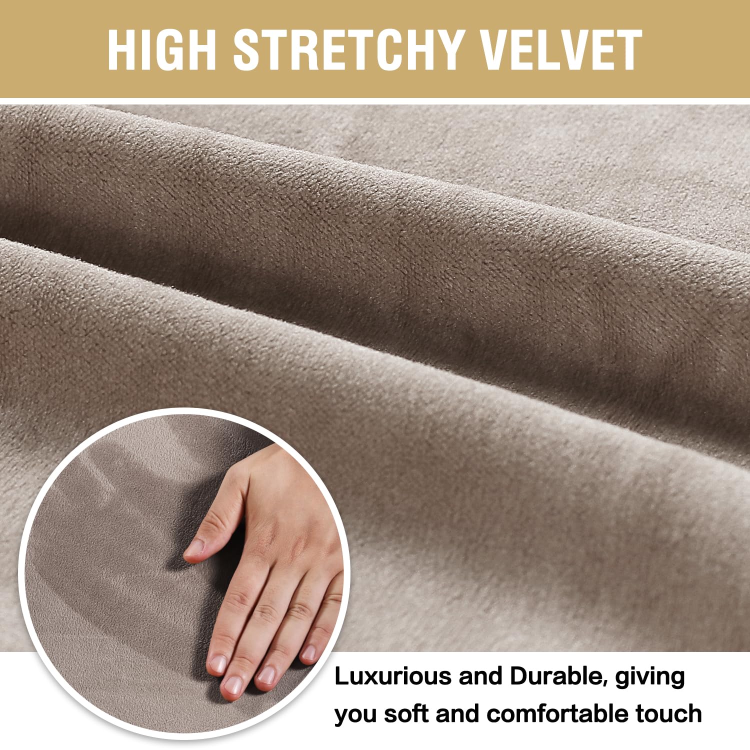 H.VERSAILTEX lot de 4 chaises habillées pour décor uniforme