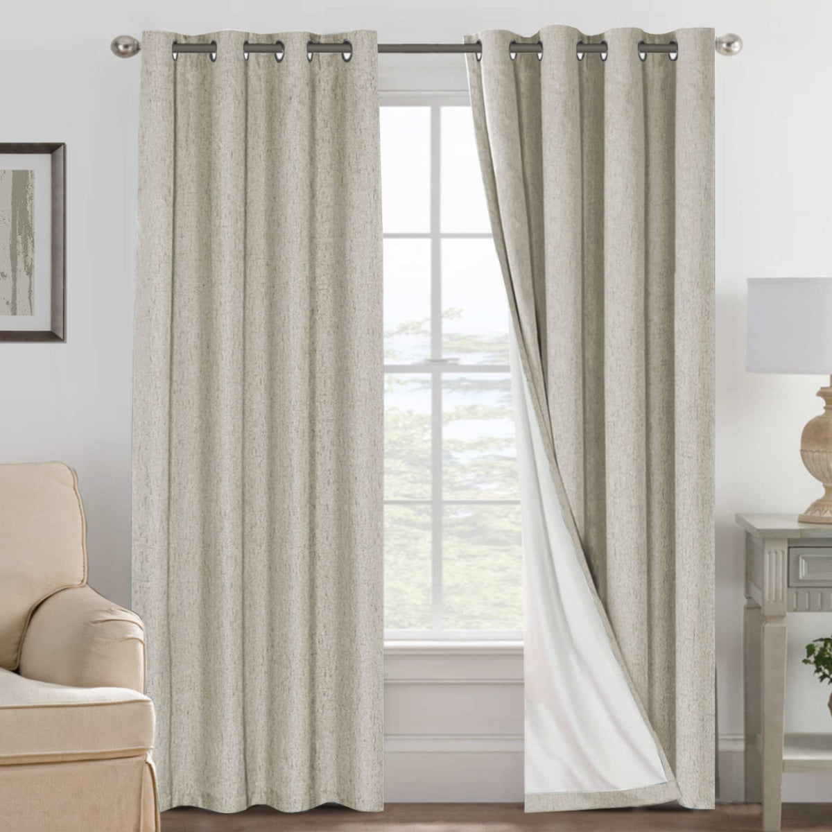 H.VERSAILTEX face avant couleur Cobblestone, occultation et style moderne