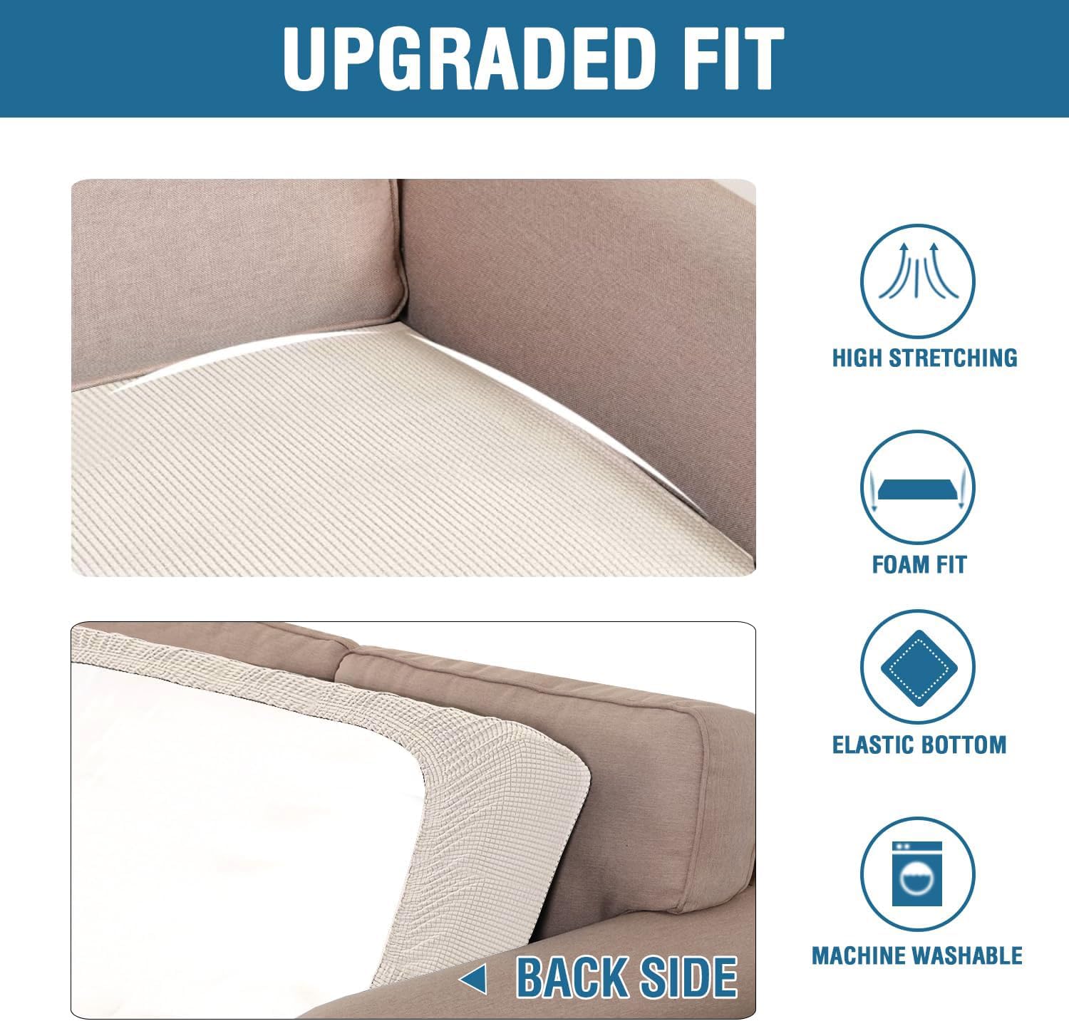 H.VERSAILTEX comparaison taille coussin, vérifiez l'ajustement facilement