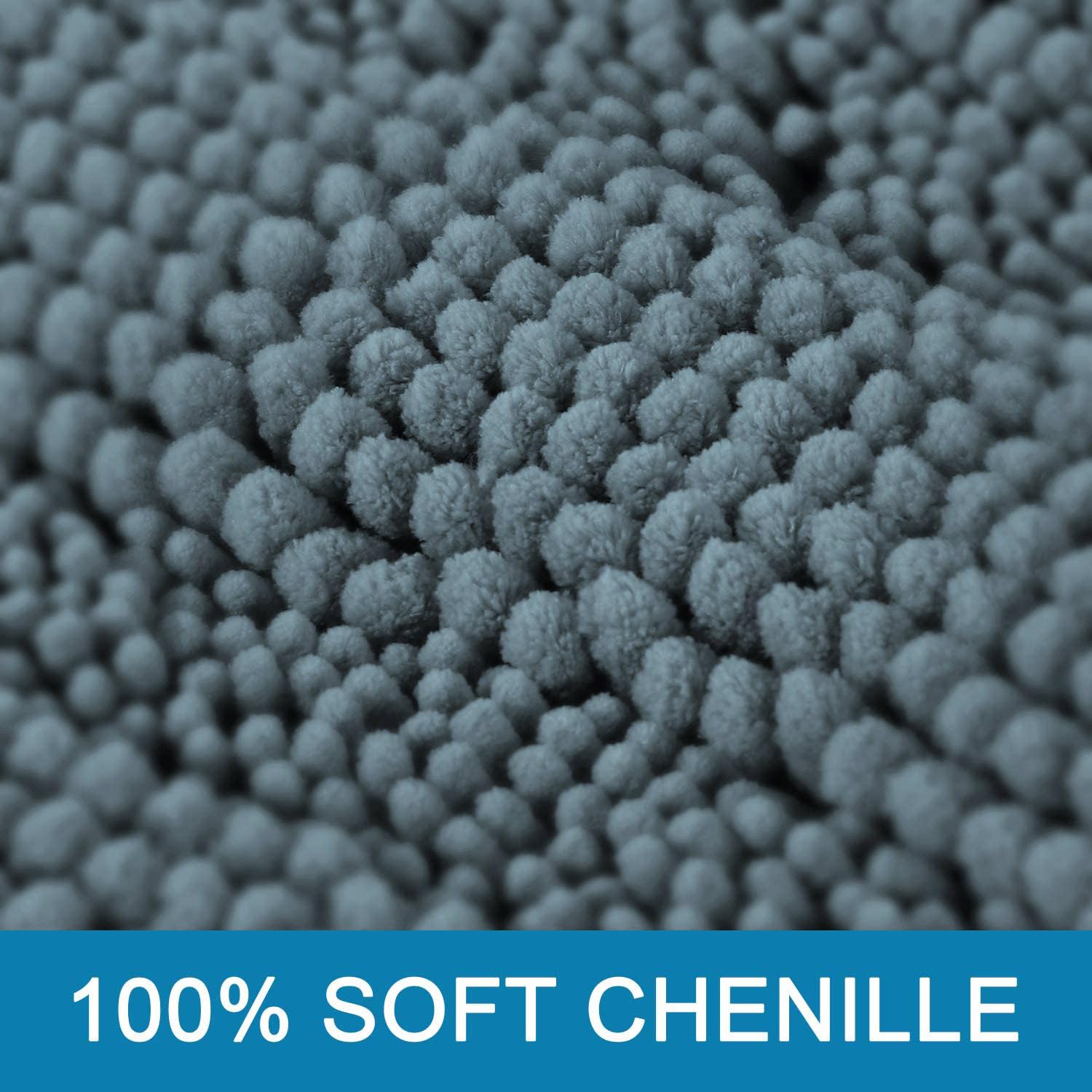 H.VERSAILTEX gros plan chenille montrant douceur absorbante