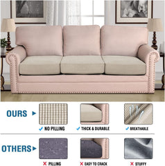 H.VERSAILTEX gros plan du tissu jacquard, texture dense et confort