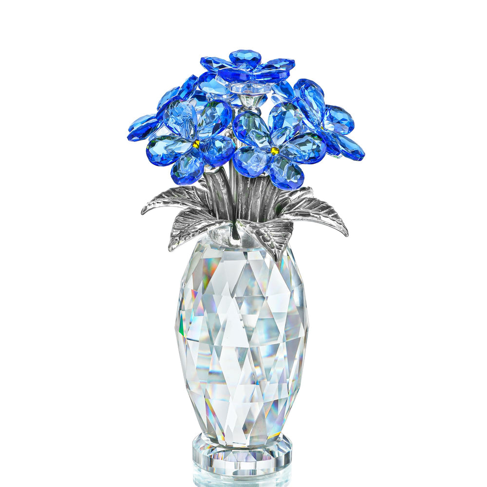 H&D HYALINE & DORA figurine face montrant cristal et élégance