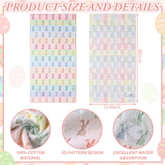 Gros plan jacquard Hahafelt montrant motif lapin et œuf, durable et élégant