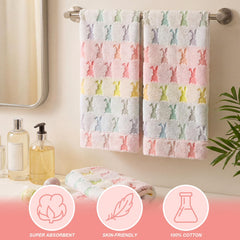 Serviette Hahafelt dépliée 34×76 cm posée à côté d’un ruban, montre l’échelle utile