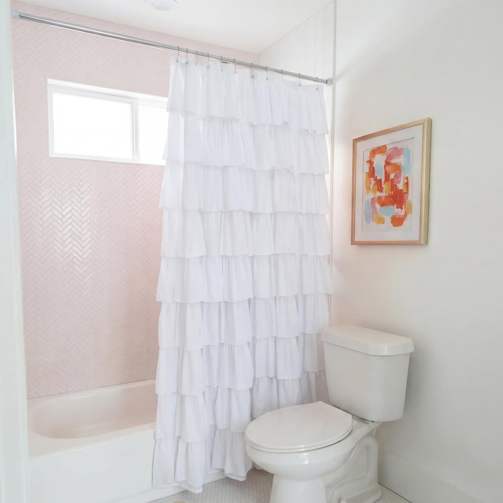 Hahafelt rideau dans salle de bain stylisée améliorant ambiance