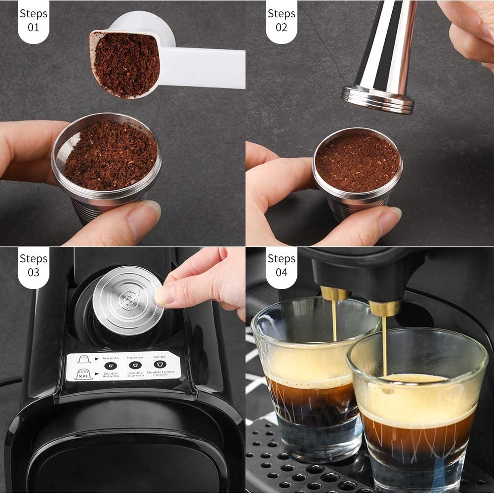 HAILASRE capsule insérée dans machine L'OR Barista pour préparation d'une tasse