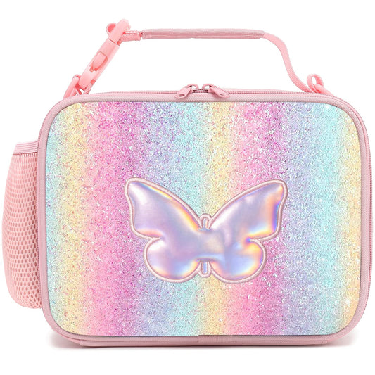 Hairao face avant montrant motif papillon pailleté et attrait visuel