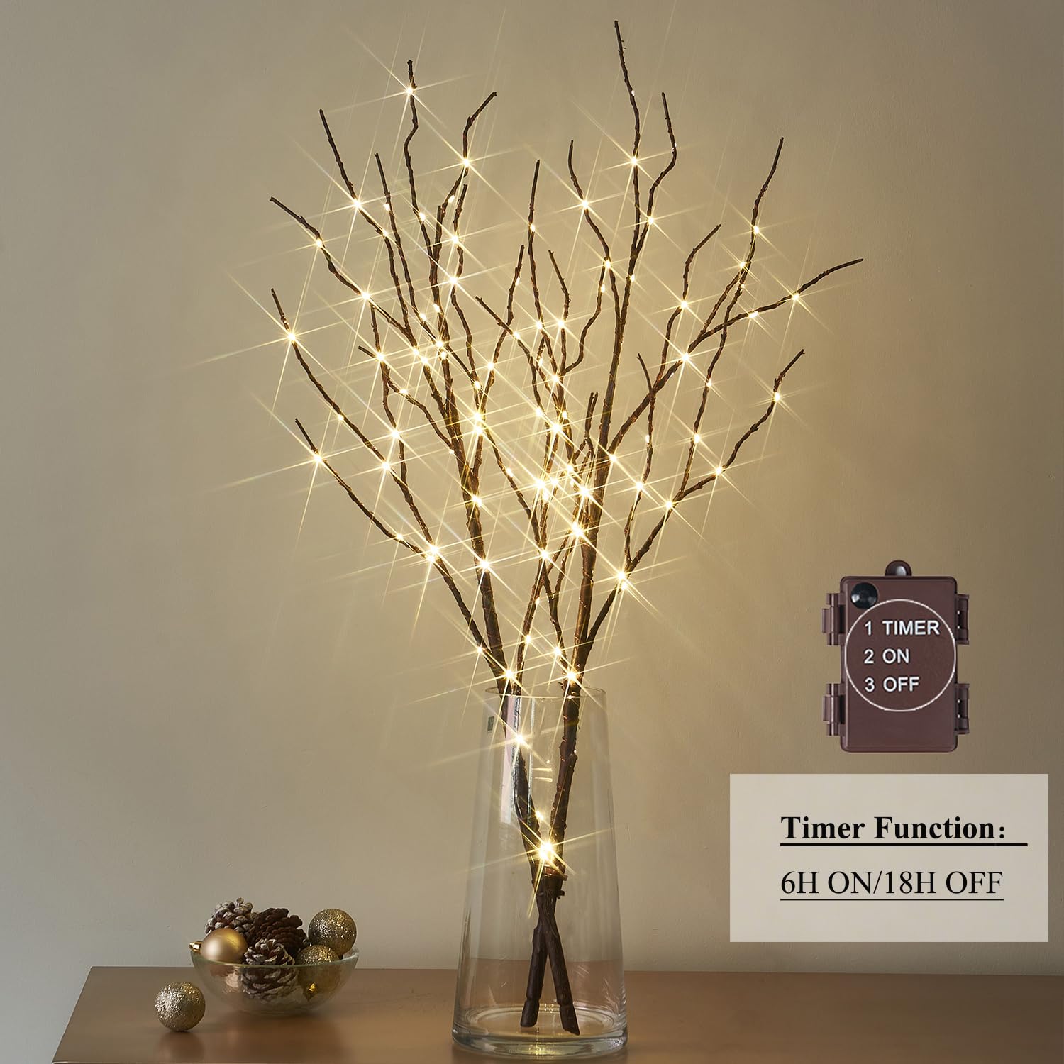 Hairui détail des LED montrant une lumière blanc chaud apaisante