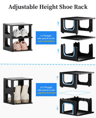 HAIXIN étagère avec bottes hautes illustrant rangement modulable