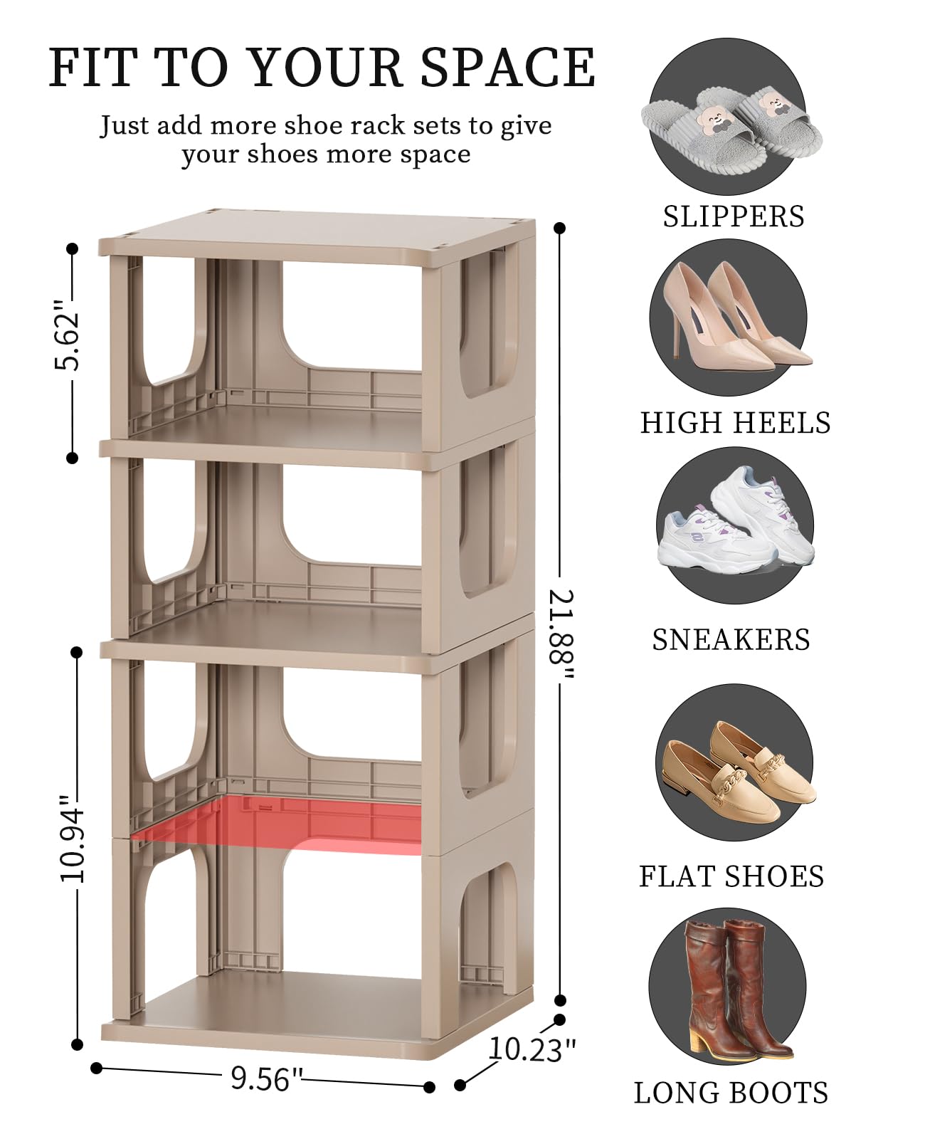 HAIXIN étagère vue en angle pour stabilité et design étroit