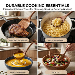 HAKSEN spatule plate détail bord arrondi pour protéger poêles