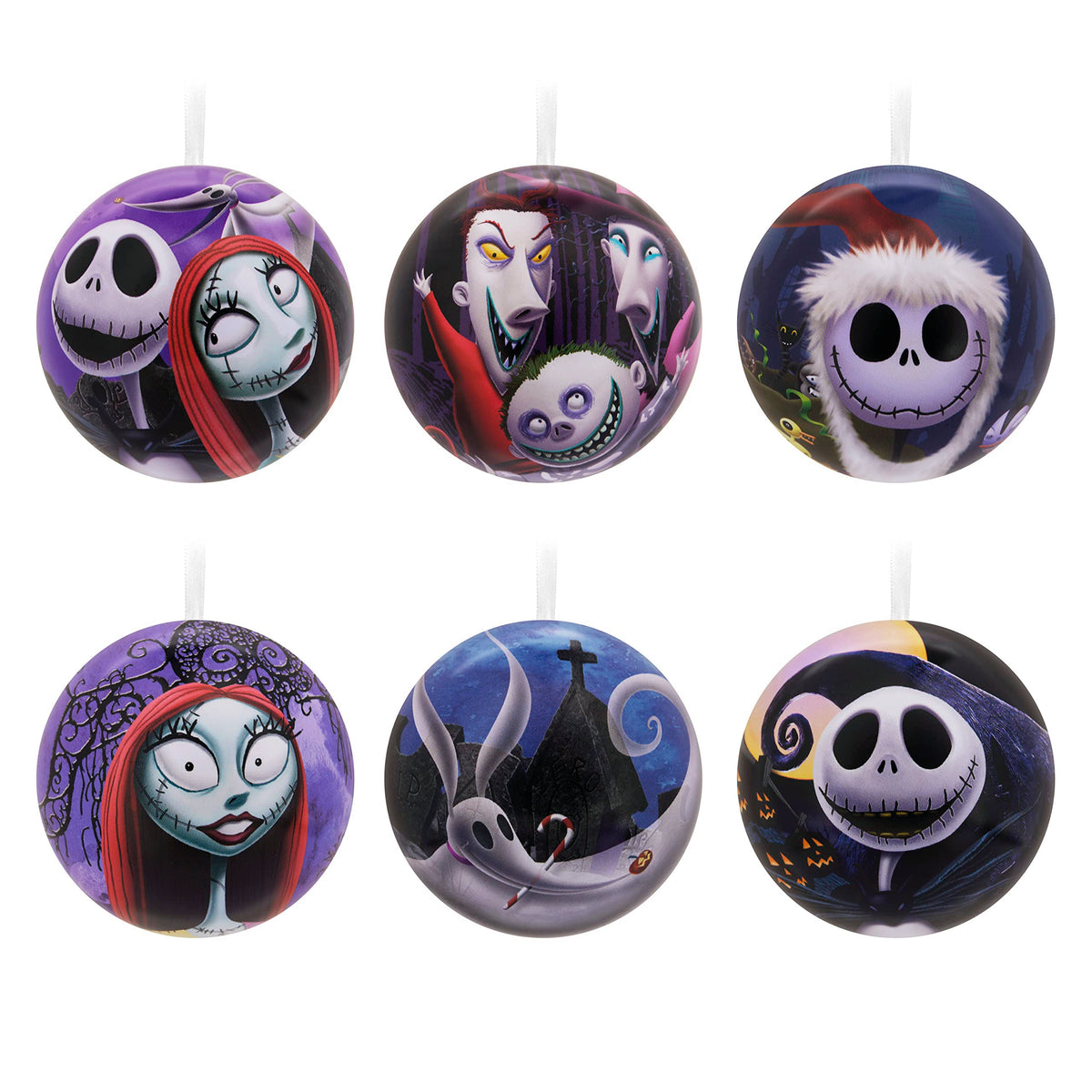Hallmark boule métal visage Jack Skellington apporte charme cinéphile décoratif