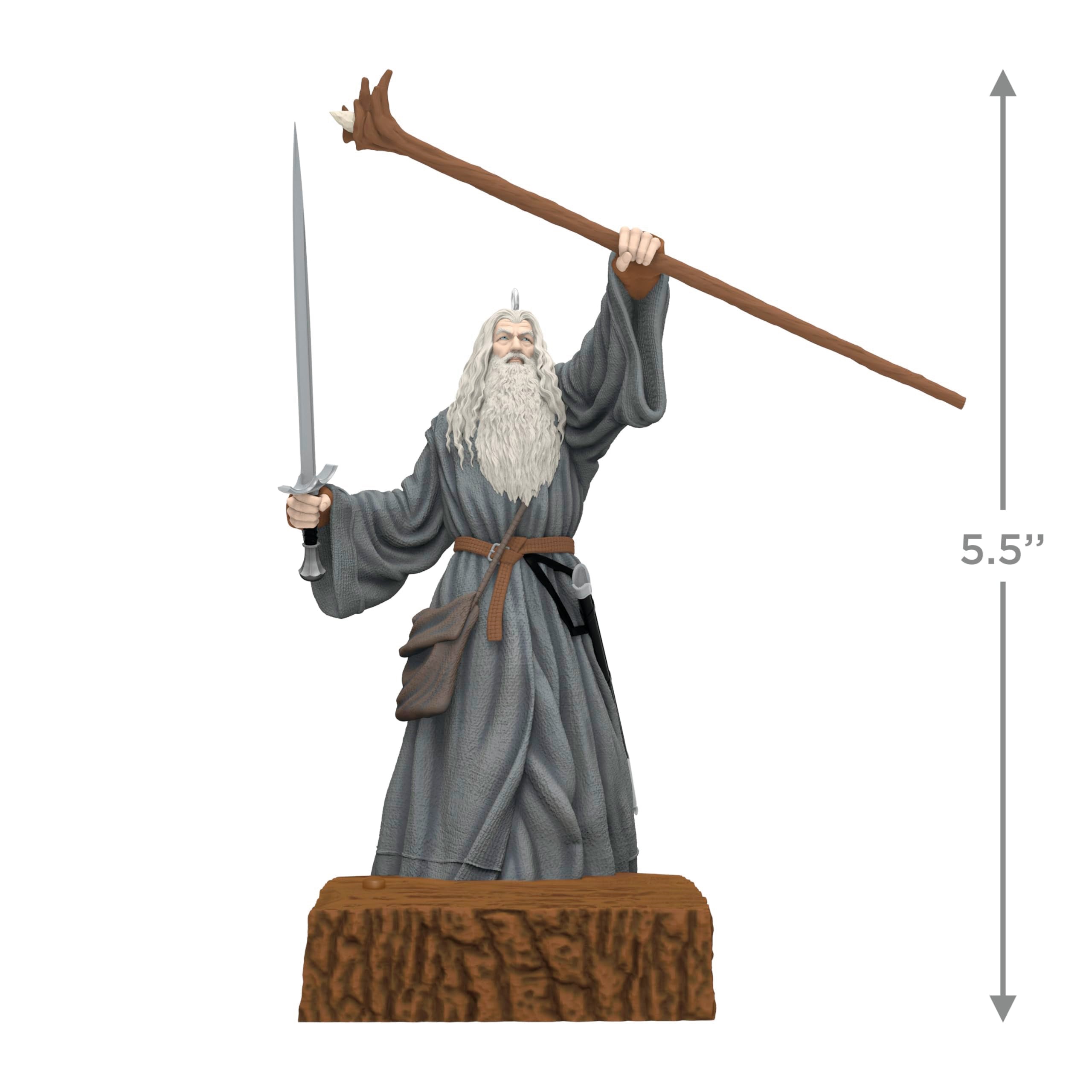 Hallmark Gandalf bouton sonore visible pour activer la réplique emblématique