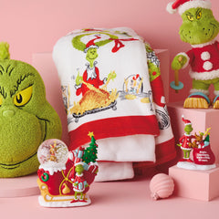 Hallmark couverture Grinch gros plan sur illustration, couleur vive