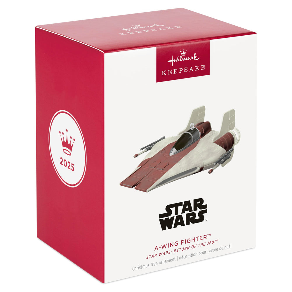 Hallmark Keepsake A‑Wing angle arrière montrant moteurs et finition soignée