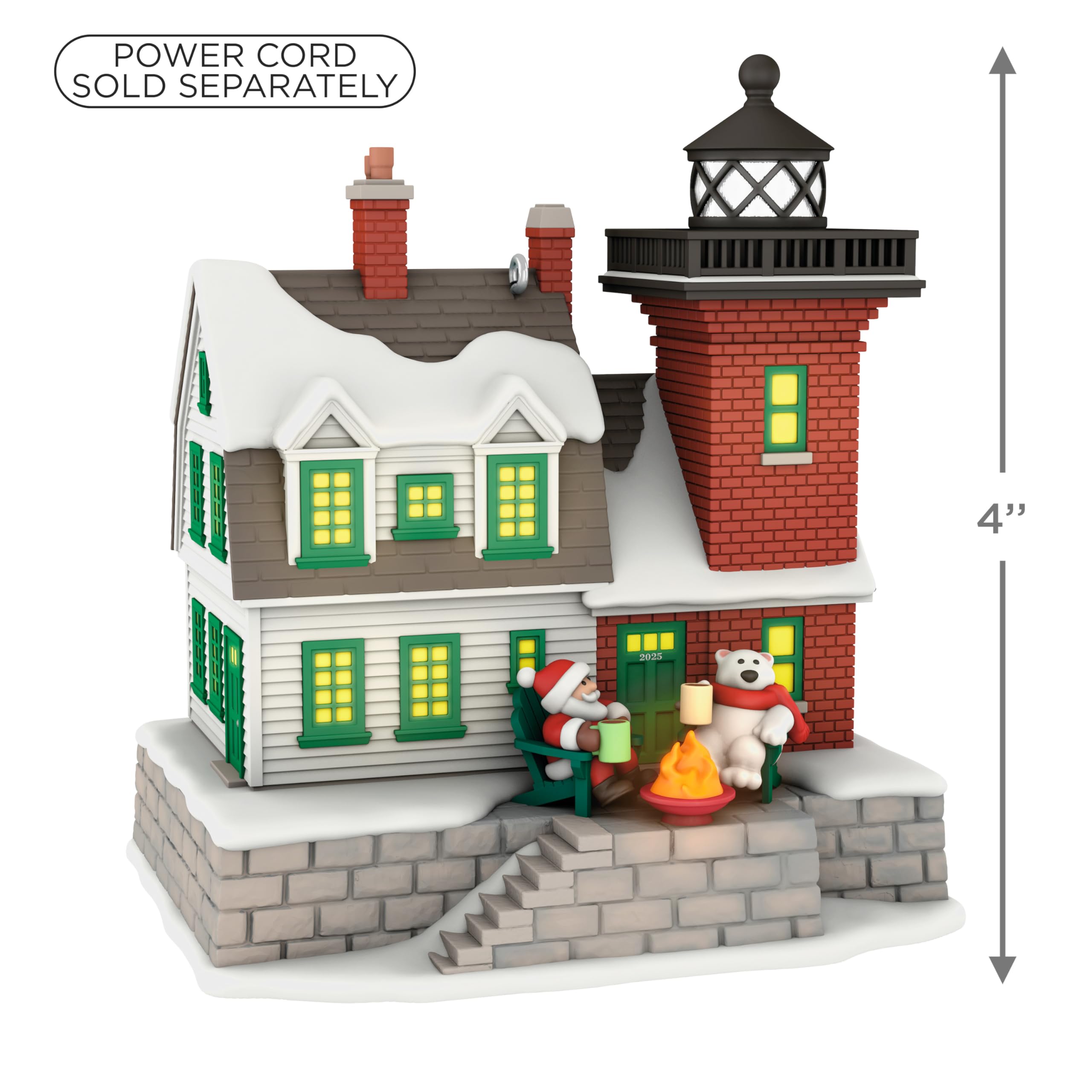 Hallmark Keepsake fenêtres lumineuses du phare offrant une douce lueur