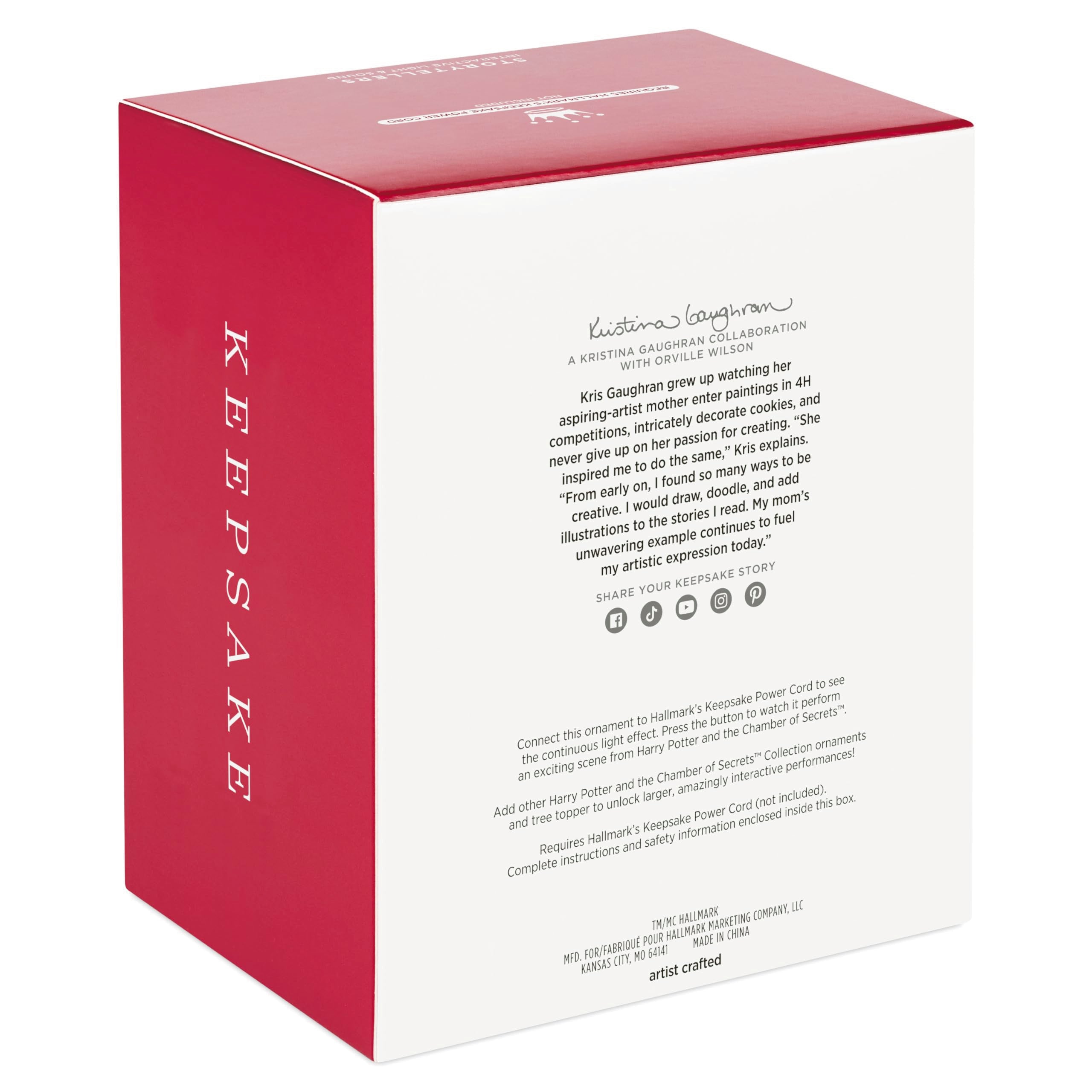 Hallmark Keepsake interrupteur et attache visibles, installation simple et sûre