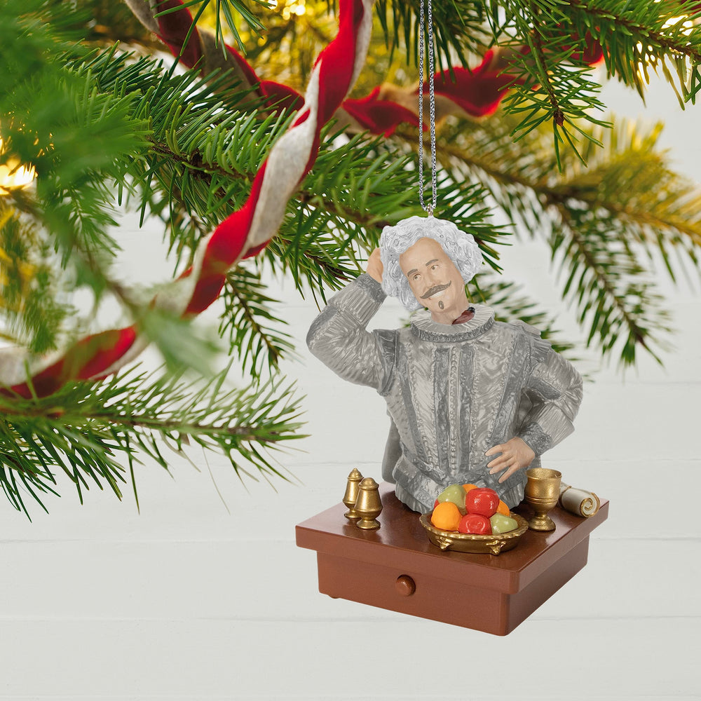 Hallmark Keepsake ornement Nearly Headless Nick accroché au sapin créant atmosphère