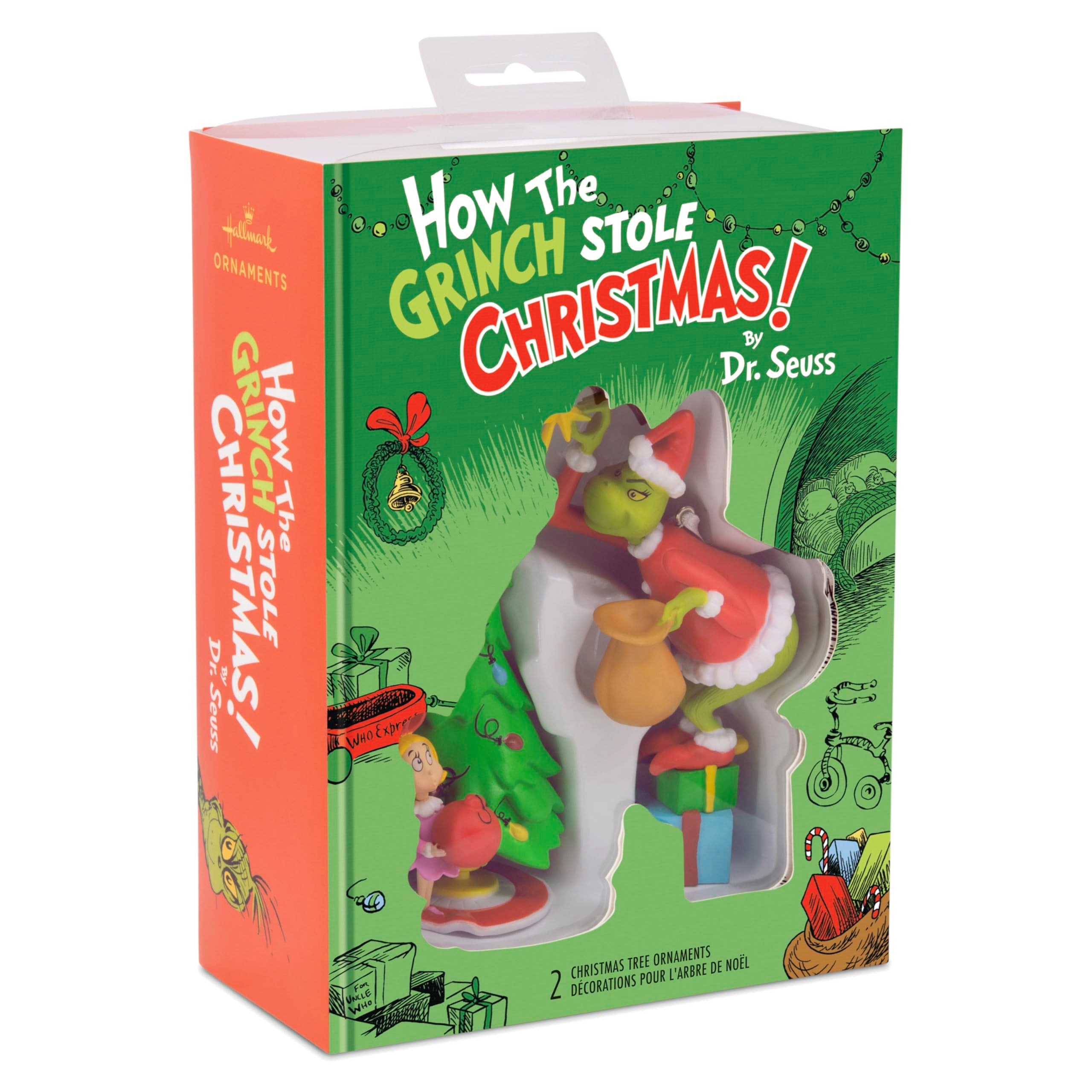 Hallmark ornement Cindy‑Lou Who de face, détail expressif et charme festif