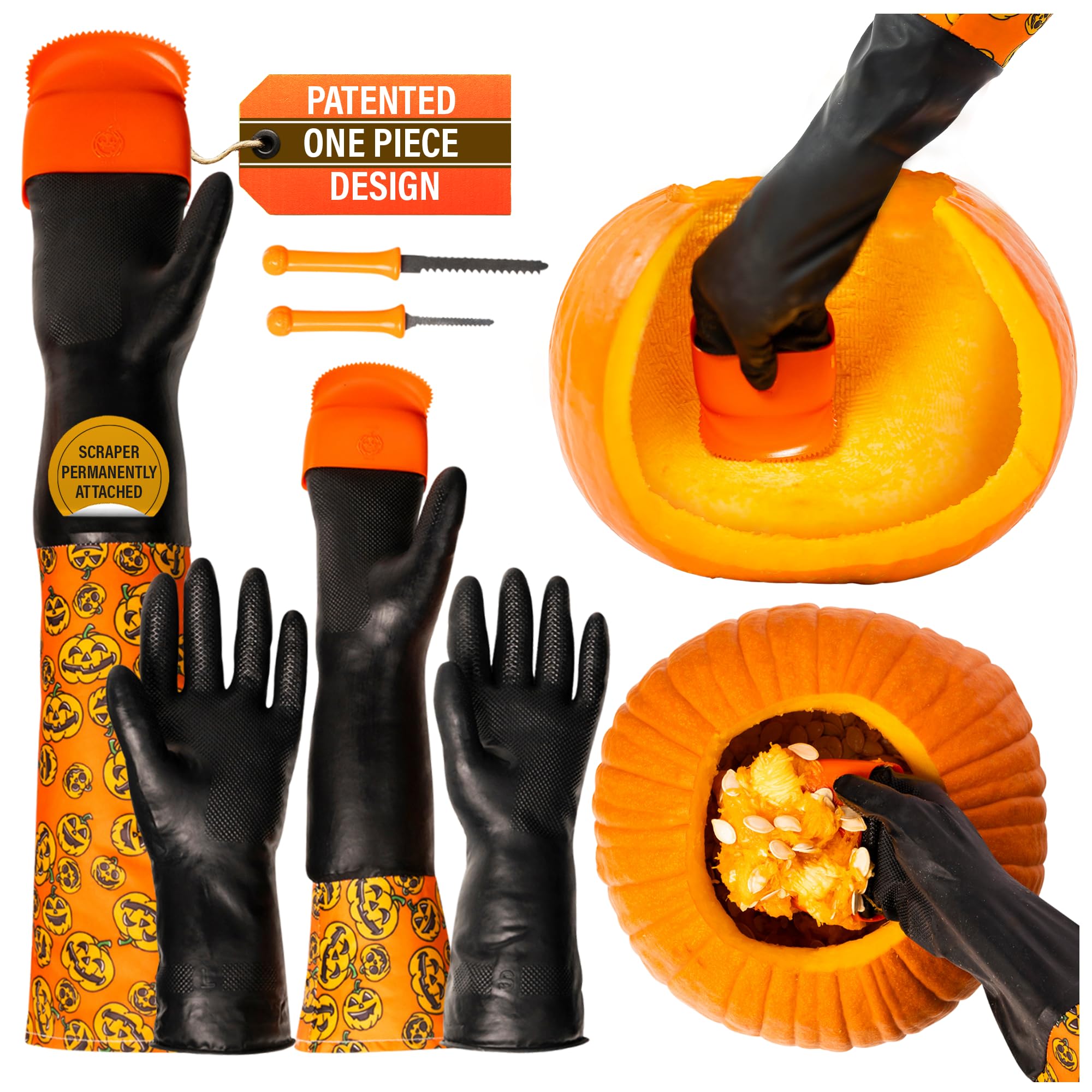 Halloween Moments gant face avant montrant protection et emballage prêt à l’emploi