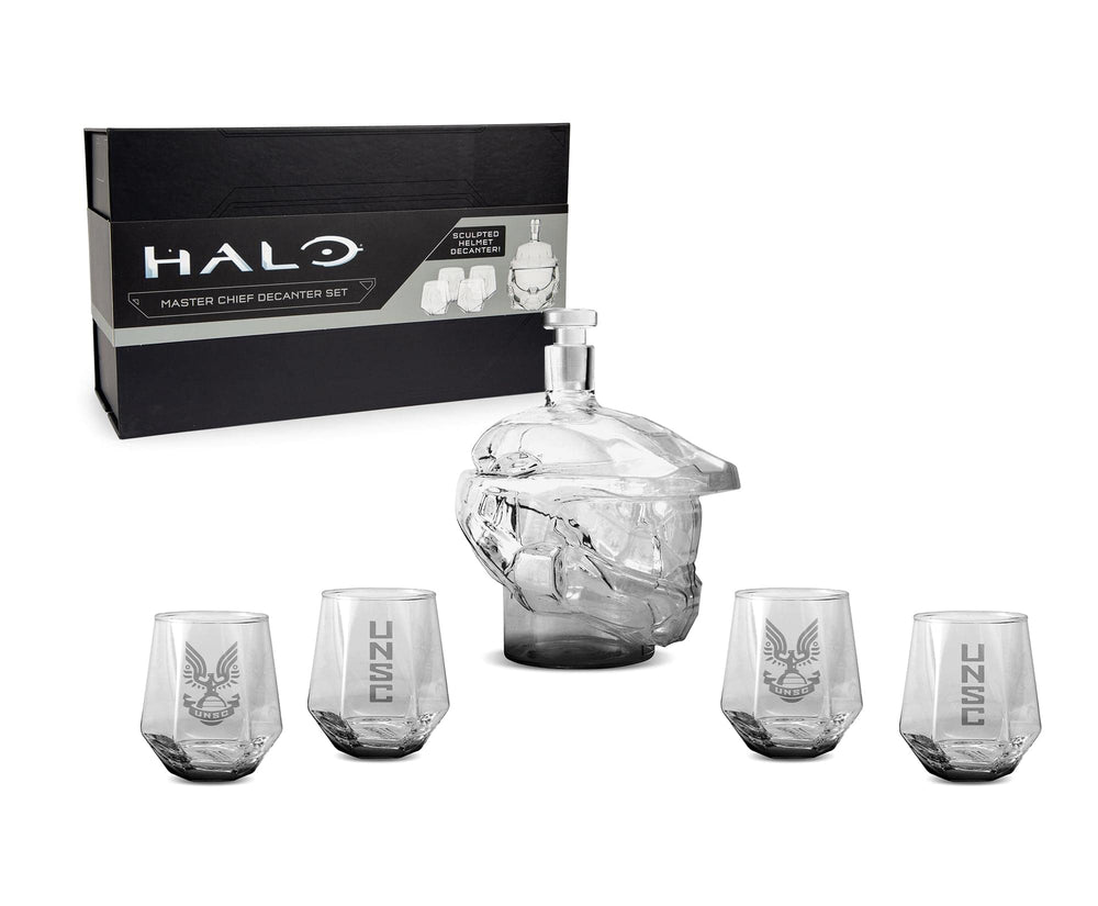 HALO ensemble de quatre verres UNSC présentés, coordination visuelle et utilité