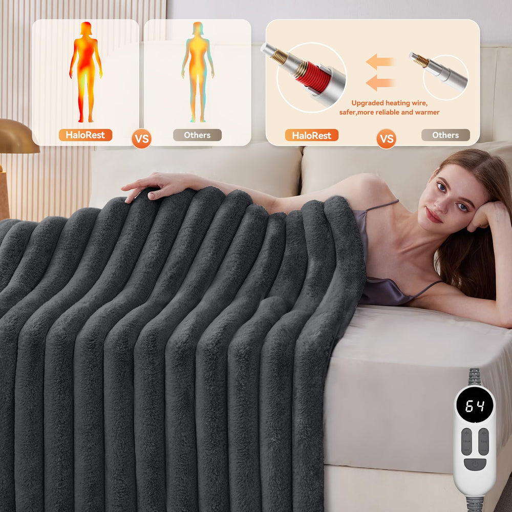 HaloRest gros plan fausse fourrure douillette apportant douceur