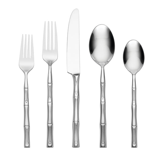 Hampton Forge emballage avant montrant le service et son design bambou