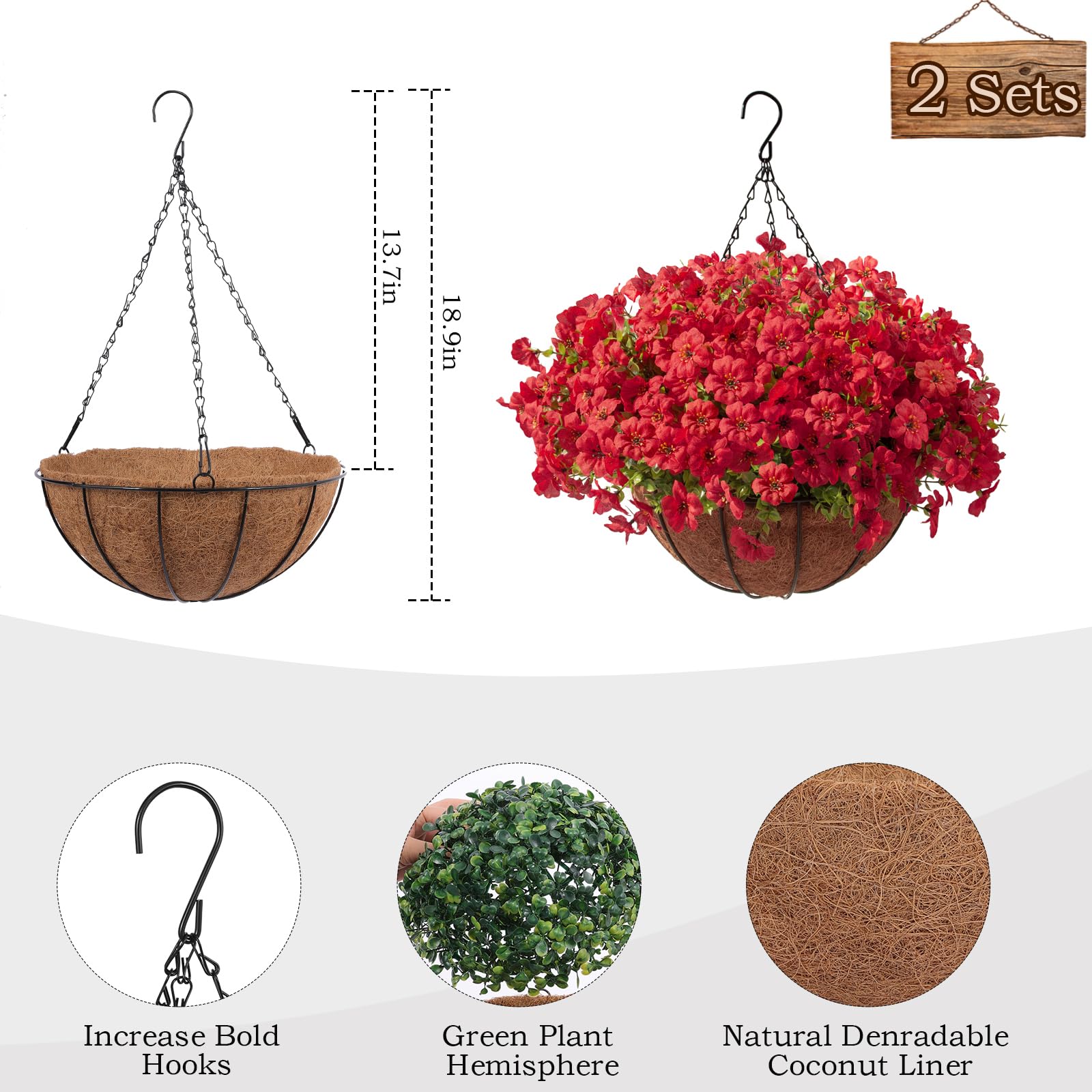 Hananona gros plan fleurs rouges montre réalisme et résistance UV