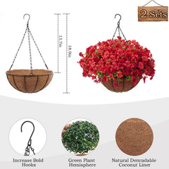 Hananona gros plan fleurs rouges montre réalisme et résistance UV