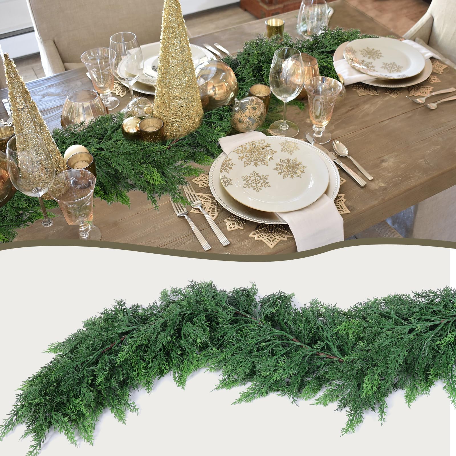 Hananona guirlande décorée sur rampe d'escalier améliorant accueil festif