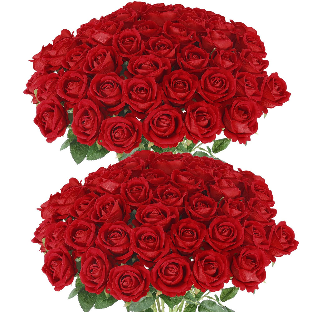 Hananona bouquet face montrant 50 roses rouges, belle présence décorative