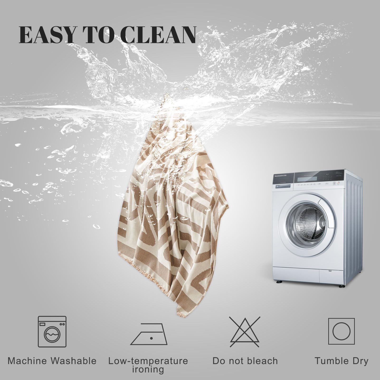 HANDONTIME housse utilisée en extérieur comme plaid pratique