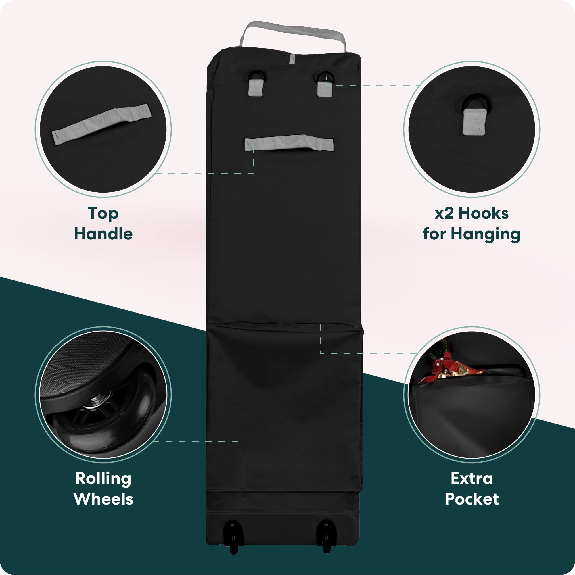 Handy Laundry poche extérieure organisée pour ranger décorations facilement