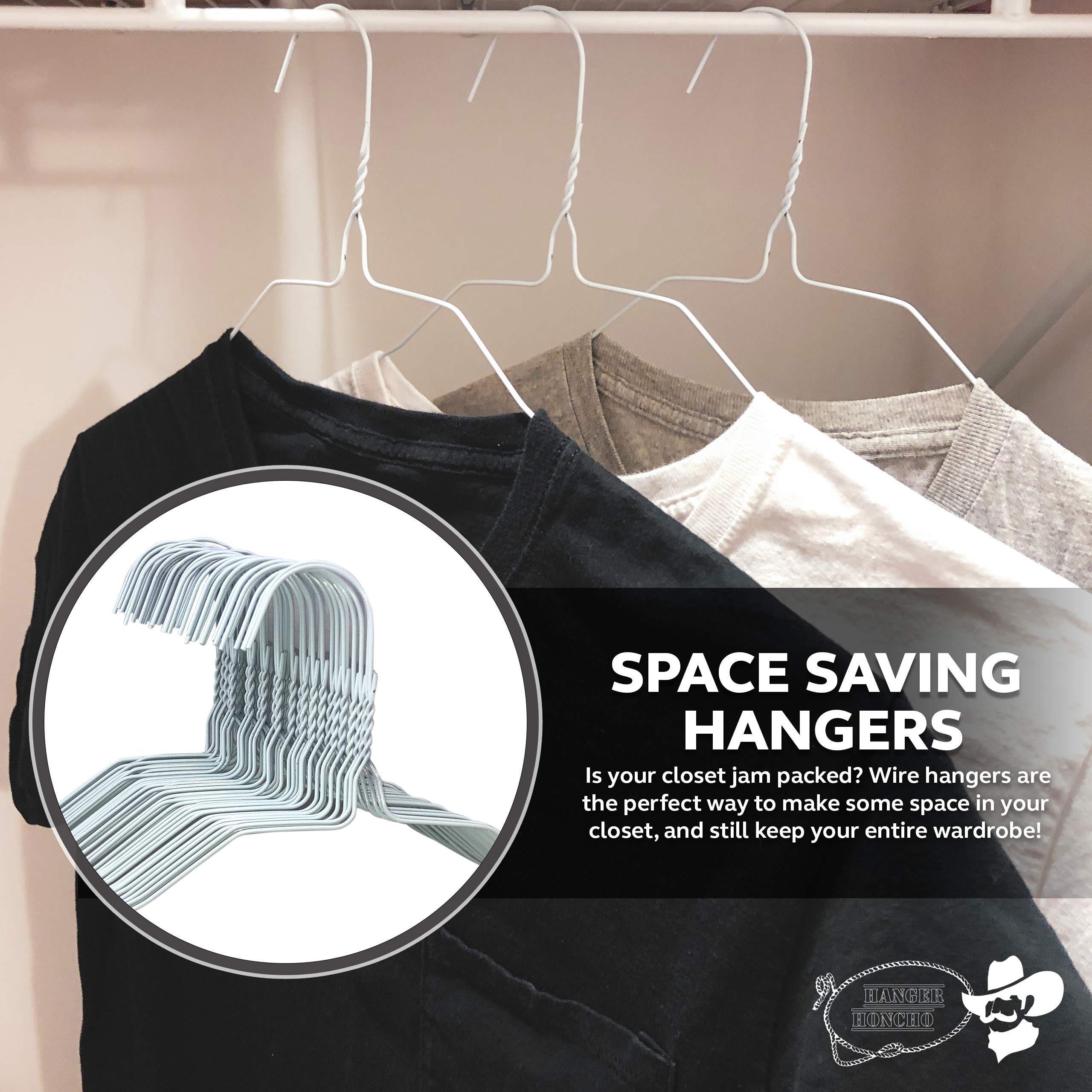 Hanger Honcho cintre suspendu supportant une chemise pour organisation