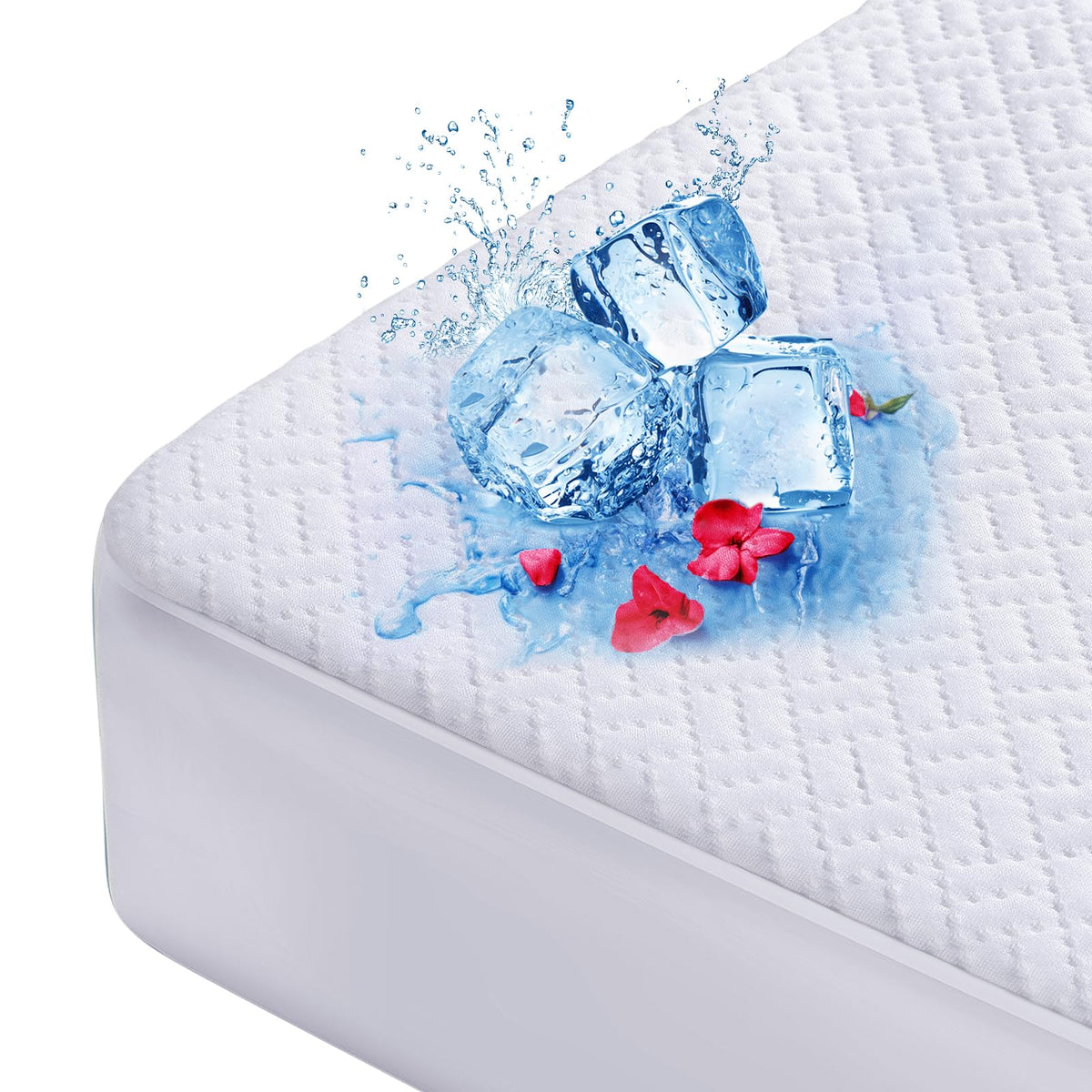 Hanherry protège-matelas face avant respirante pour confort frais