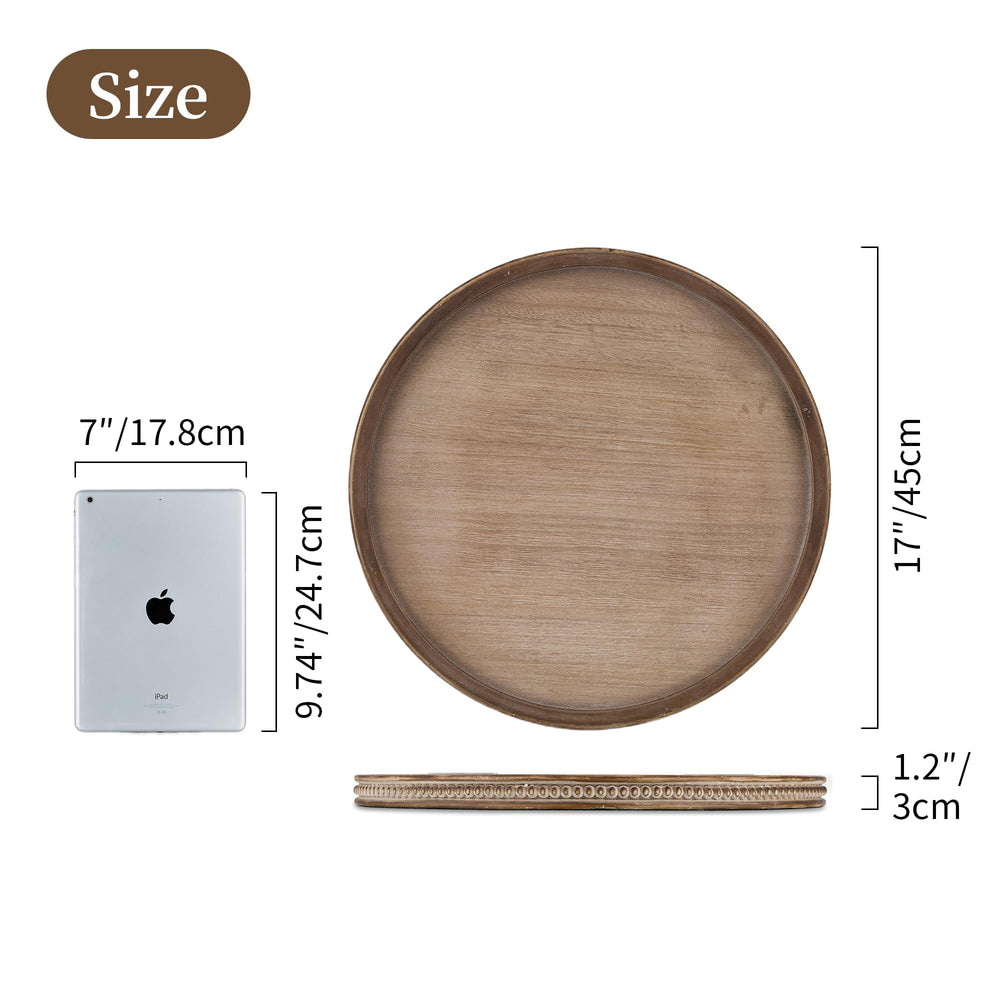 Hanobe plateau en situation sur table basse apportant chaleur décorative