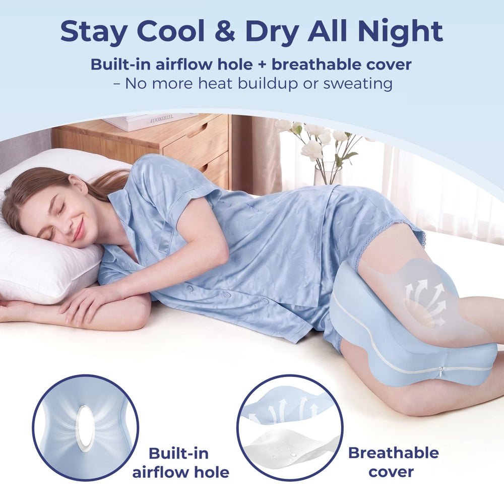 HANQIMER coussin en usage sur lit apportant soutien et alignement